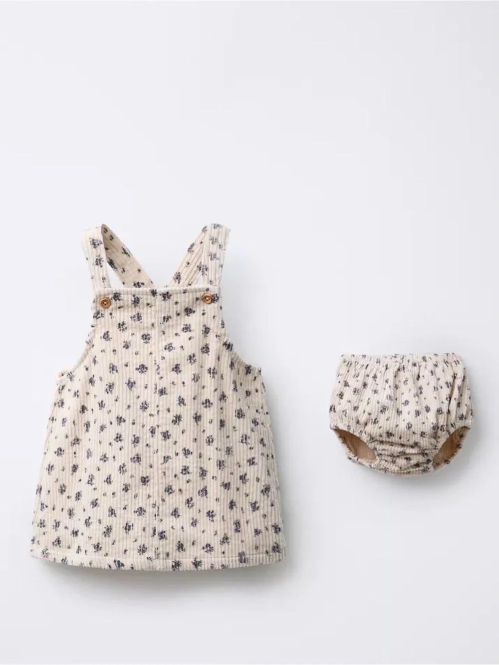 Zara Corduroy Dress and Bloomers